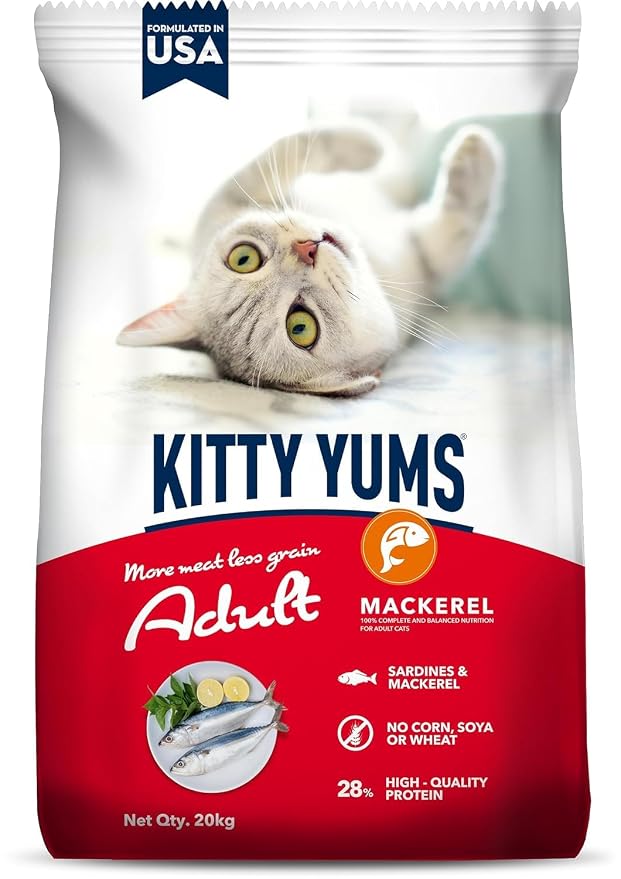 Kitty Yums Mackerel  (Super Premium Cat Food )